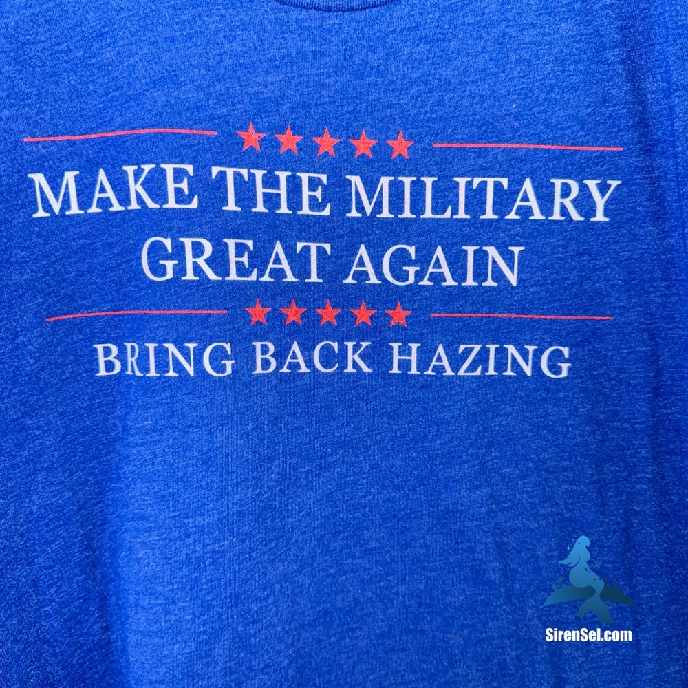 1176 American Trigger Pullers Tee – “Make the Military Great Again” – XL  - Blue